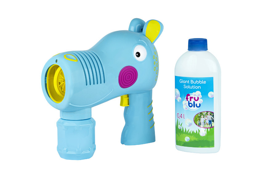 Set baloane de sapun Fru Blu - Hippo Blaster, cu solutie baloane 400 ml - 1 | YEO