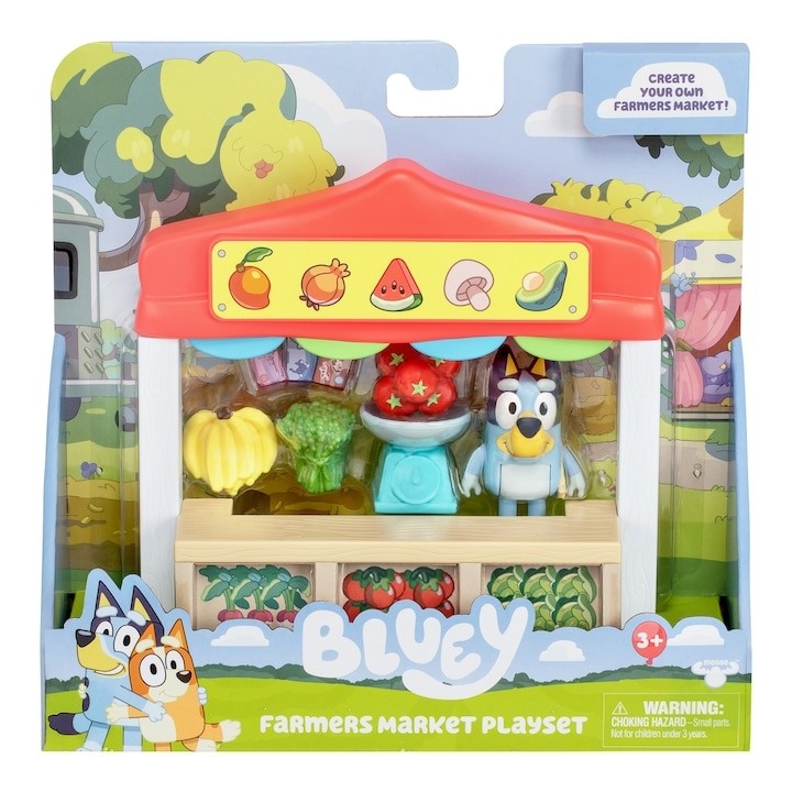 Set de joaca Bluey - Farmer\'s market, cu figurina inclusa - 1 | YEO