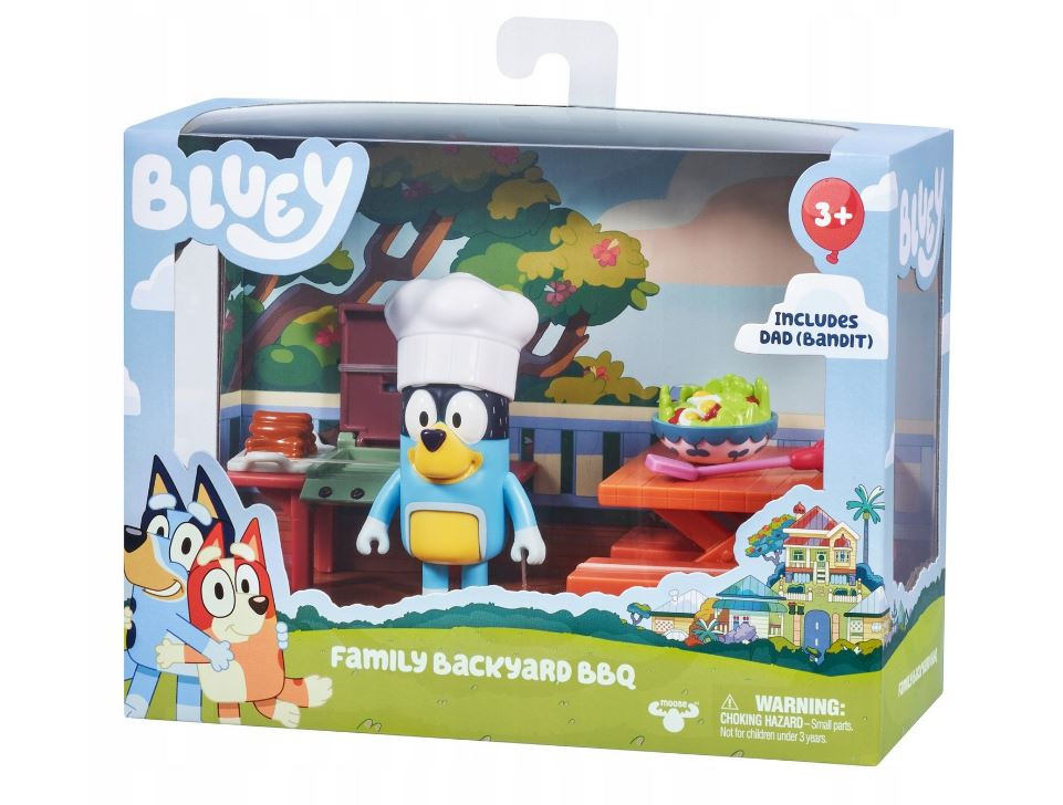 Set de joaca Bluey - Gratarul din spatele curtii, cu figurina inclusa