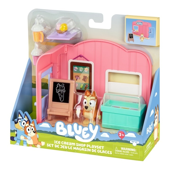 Set de joaca Bluey - Ice cream shop, cu figurina inclusa - 2 | YEO