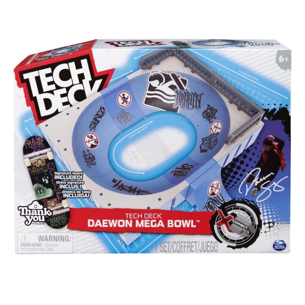 Set de joaca cu skateboard Tech Deck, Spin Master - Daewon Mega Bowl