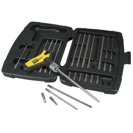 Stanley 0-79-153 Set de 27 biti cu maner in forma de t FATMAX PZ, PH