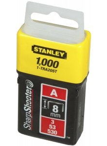 Stanley 1-TRA205-5T Set 1000 Capse pentru aplicatii uzuala, tip A /3/53/530, 8mm/5/16