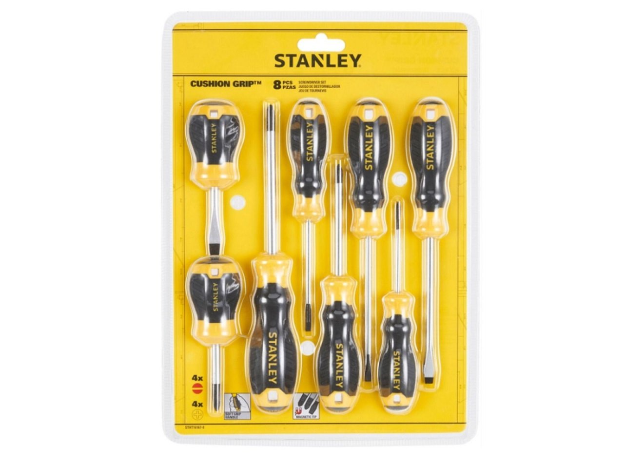 Stanley STHT16167-0 Set 8 Surubelnite Cushiongrip