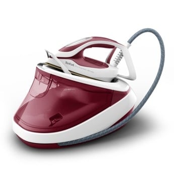 Statie de Calcat TEFAL Pro Express Ultimate GV9711E0, 3000W, 590g/min, 1200ml, talpa Durilium, Visiniu-Alb