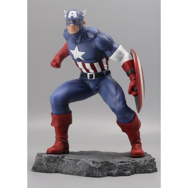 Statueta de colectie Marvel Captain America, 22 cm, Multicolor - 1 | YEO