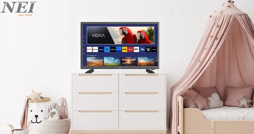 Televizor LED NEI 24NE4900, 60 cm, Wi-Fi, HD, Smart, VIDAA, Clasa E, Negru - 3 | YEO
