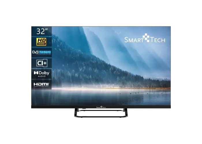 Televizor LED Non-Smart Smart Tech 32HN01V, 81 cm, HD Ready, Negru