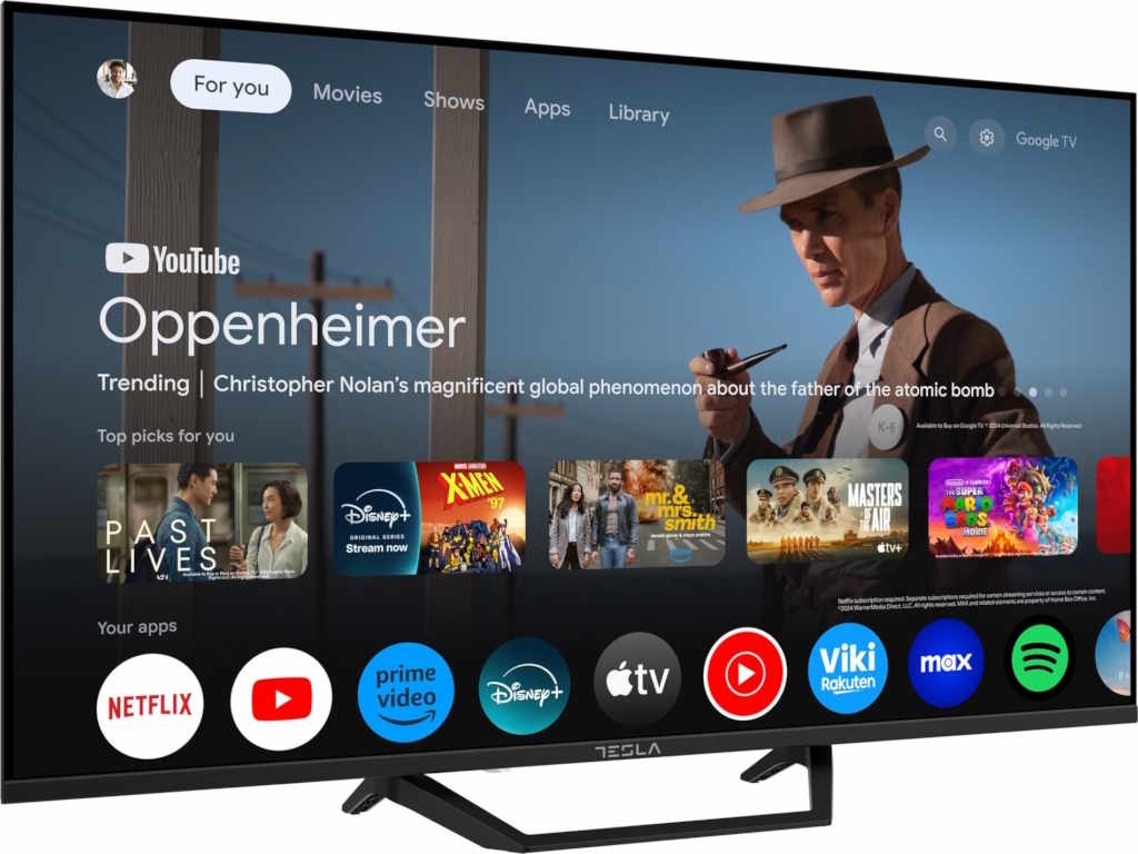 Tesla Google TV DLED 43E655BUS, 109 cm, UHD, negruDVB-T/T2/C/S/S2, 270cd/m2, VESA 200x200mm - 3 | YEO