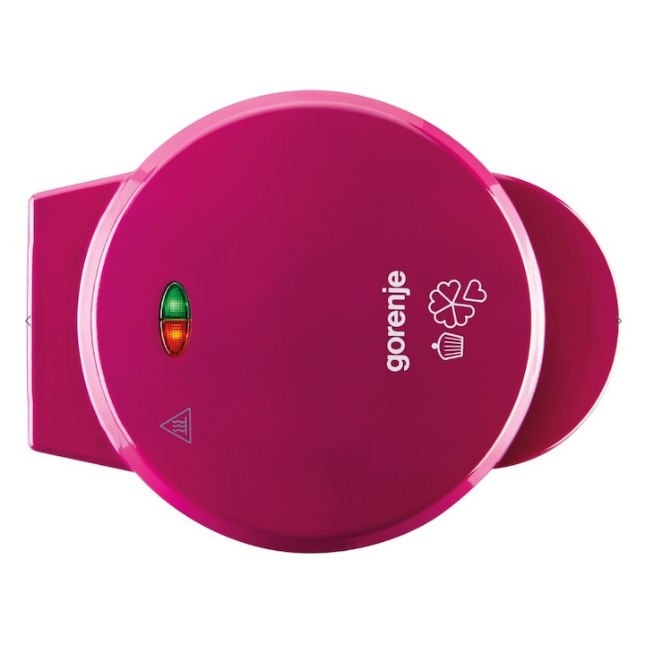 Aparat de facut wafe si briose Gorenje WCM702PW, 700W, Placi antiaderente, Roz - 2 | YEO