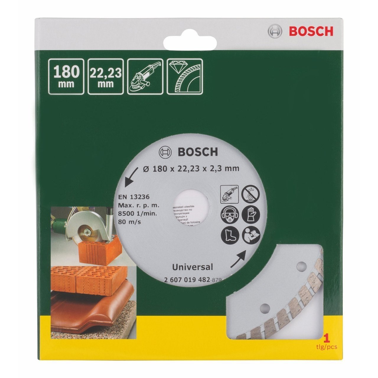 Bosch Disc de taiere diamantat Turbo 180mm