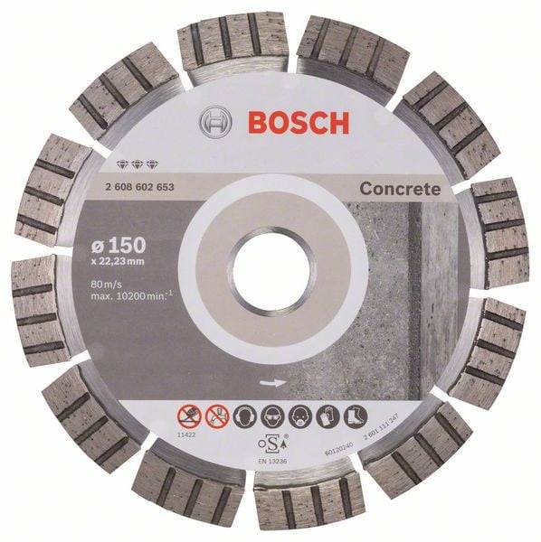 Bosch Disc diamantat Best for Concrete 150x22.23x2.4x12mm