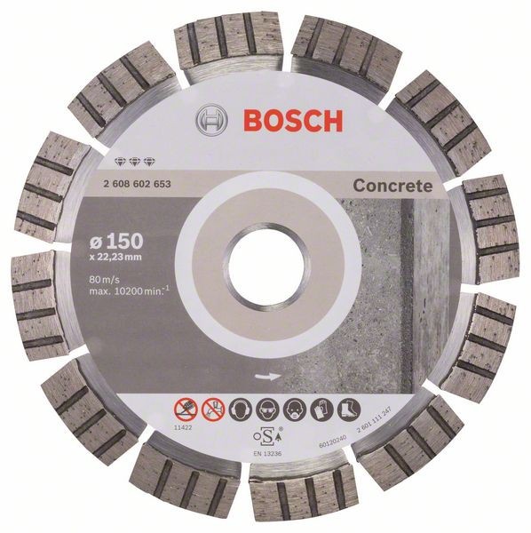 Bosch Disc diamantat Best for Concrete 150x22.23x2.4x12mm - 1 | YEO