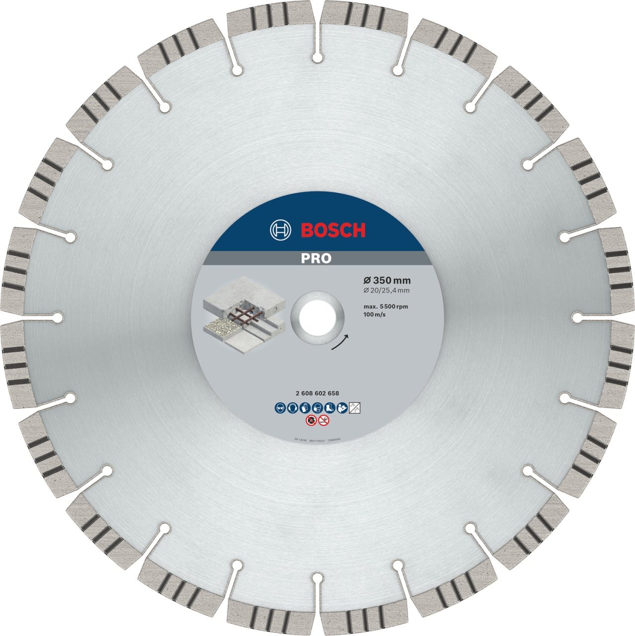 Bosch Disc diamantat Pro Concrete 350x15x3.2mm