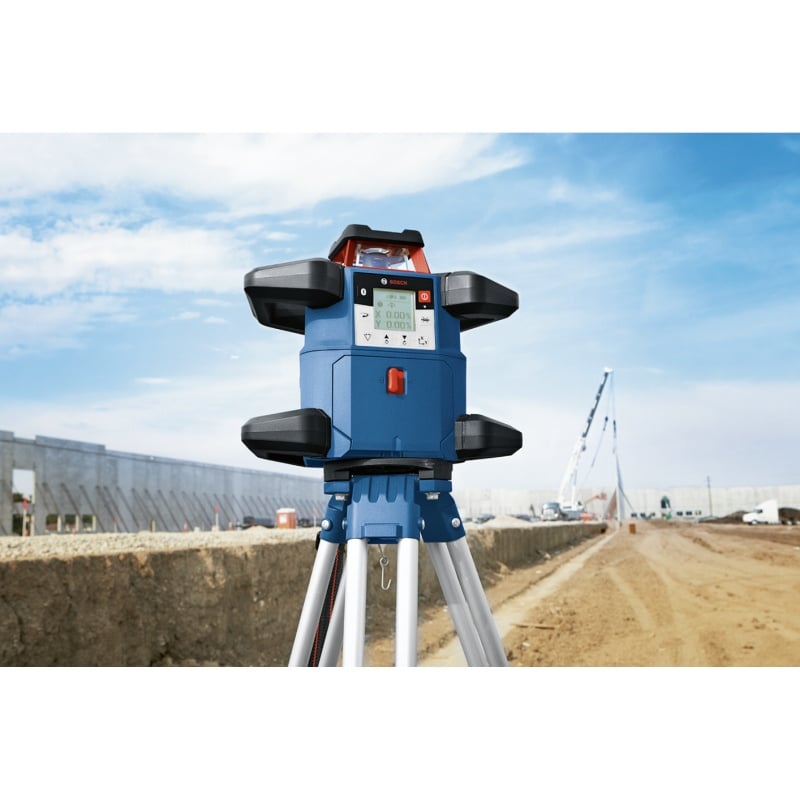 Bosch GRL 600 CHV + BT 170 HD + GR 240 Nivela laser rotativa, 60m, receptor 600m, precizie 0.05mm/m orizontal, 0.1mm/m vertical