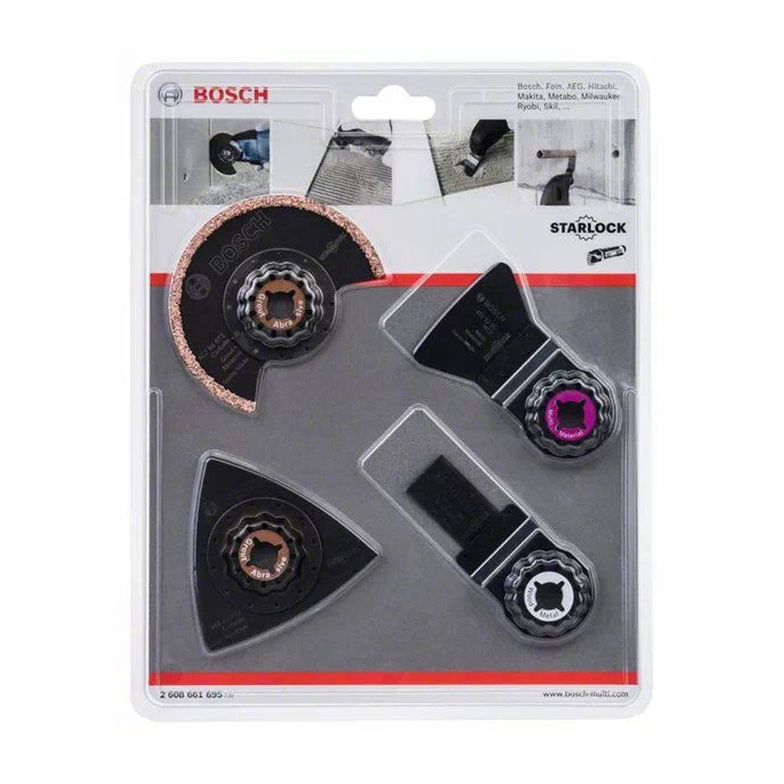 Bosch Set 4 accesorii pentru plăci ceramice StarLock