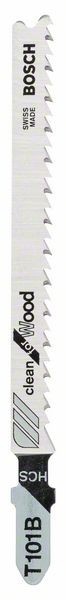 Bosch Set 5 panze fierastrau vertical T 101 B Clean for Wood, 100mm
