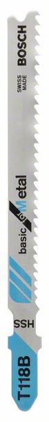 Bosch Set 5 panze fierastrau vertical T 118 B Basic for Metal, 92mm