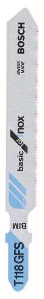 Bosch Set 5 panze fierastrau vertical T 118 GFS Basic for Inox, 83mm