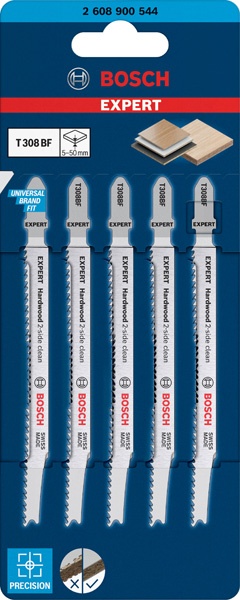 Bosch T308BF Set 5 panze fierastrau Expert HardWood, 117mm - 2 | YEO
