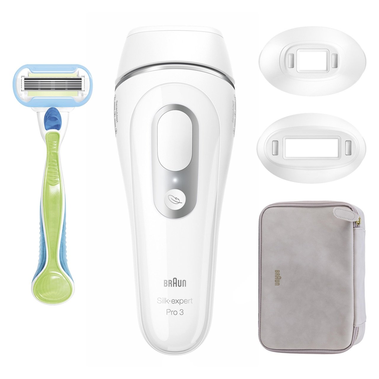 Braun IPL Silk expert Pro 3 PL3132, pentru îndepărtarea părului la domiciliu, husă, aparat de ras Venus, cu 2 capete - 2 | YEO