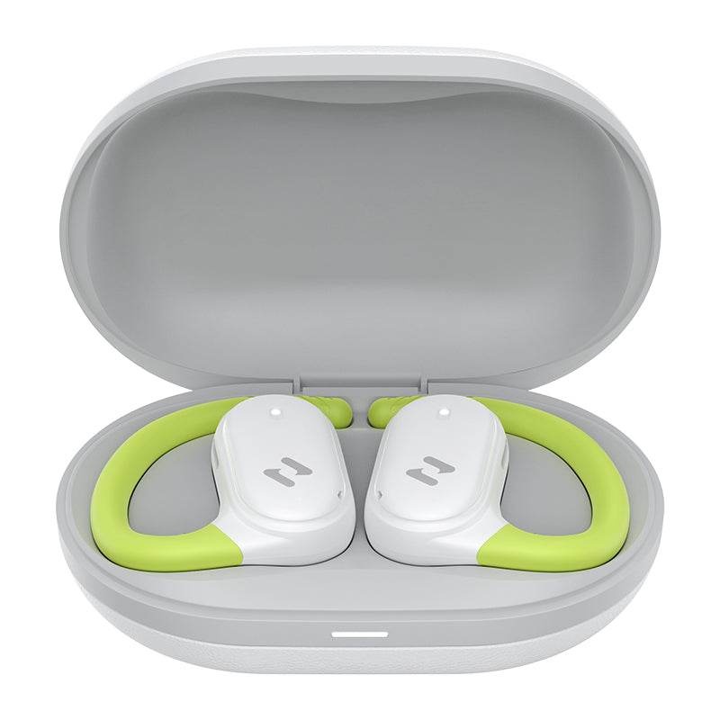Casti HAVIT OWS915, Bluetooth 5.4, TWS, Open-Ear, Control tactil, Alb-Verde