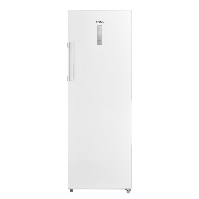 Congelator vertical VIVAX VF-238EDNF W, 238L, Full No Frost, Clasa E, Termostat Digital reglabil, Usa reversibila, Super cool, Super freeze, 7 cutii depozitare, H 142 cm, Alb