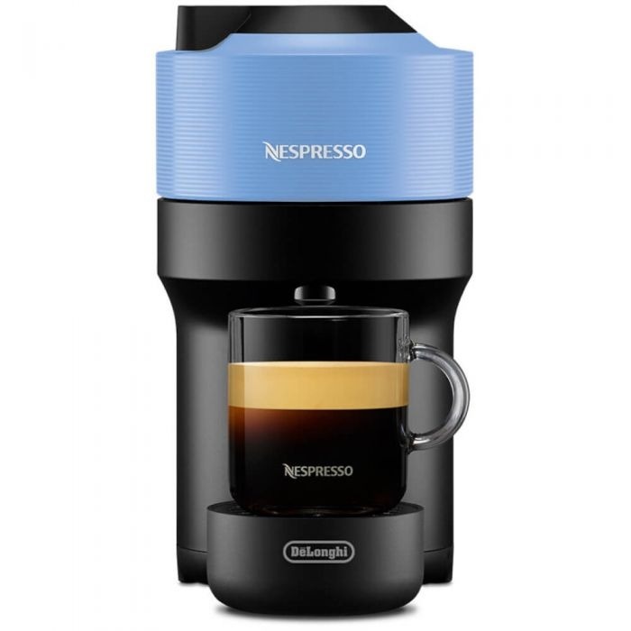 Espressor Nespresso by De'Longhi Vertuo Pop ENV90.A, 1260W, Extractie prin centrifuzie, Conectare telefon, 0.6L, Albastru