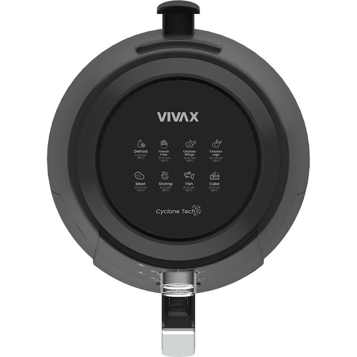 Friteuza cu aer cald Vivax DFA-515MB, 1500W, 5L, tehnologie ciclon, temperatura reglabila pana la 200°C, cronometru 60 minute cu oprire automata, negru - 1 | YEO