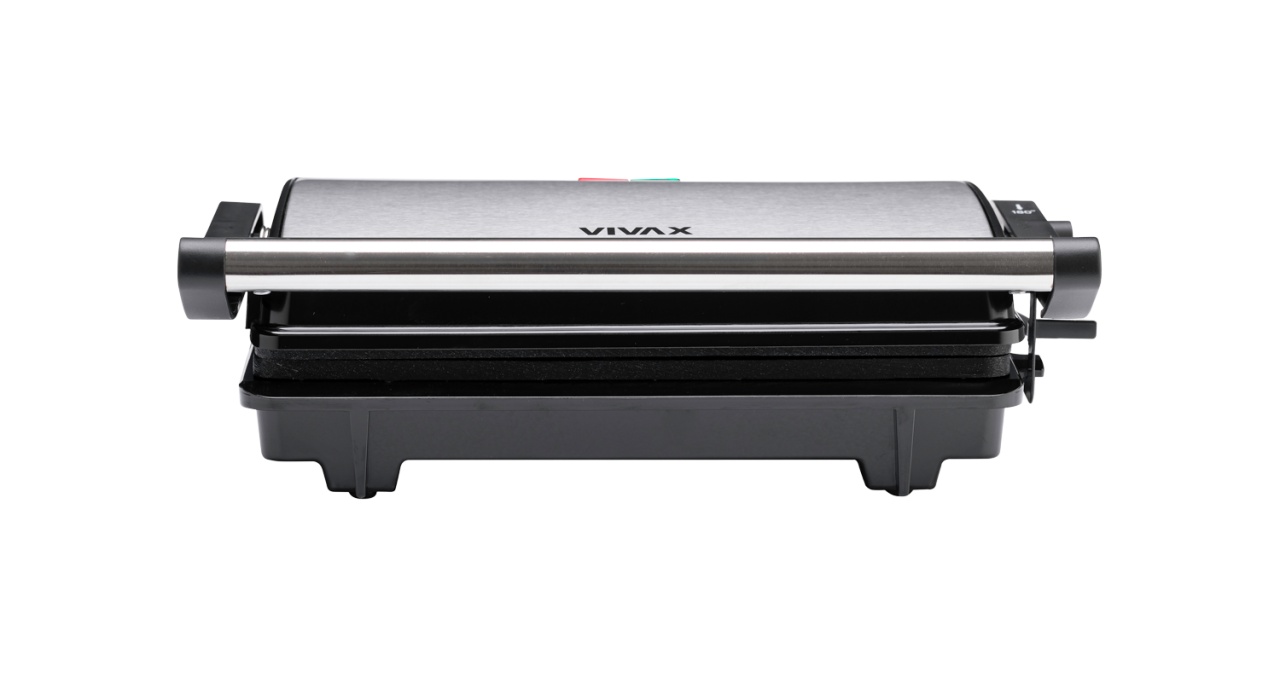 Gratar electric Vivax TS-1000X, 1000 W, Incalzire rapida, Termostat , Deschidere 90 si 180 grade, Suprafata anti-aderenta - 3 | YEO