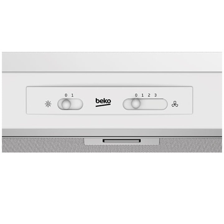 Hota traditionala Beko HSN61210W, 3 trepte de putere, 1 motor, Putere de absorbtie 272 mc/h, Alb - 1 | YEO