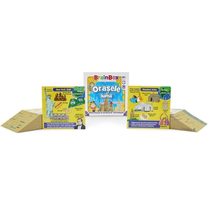 Joc educativ BrainBox, Orasele Lumii - 1 | YEO