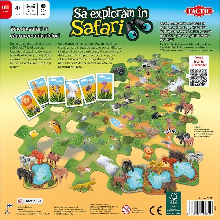 Joc educativ Tactic - Sa exploram in safari! - 1 | YEO