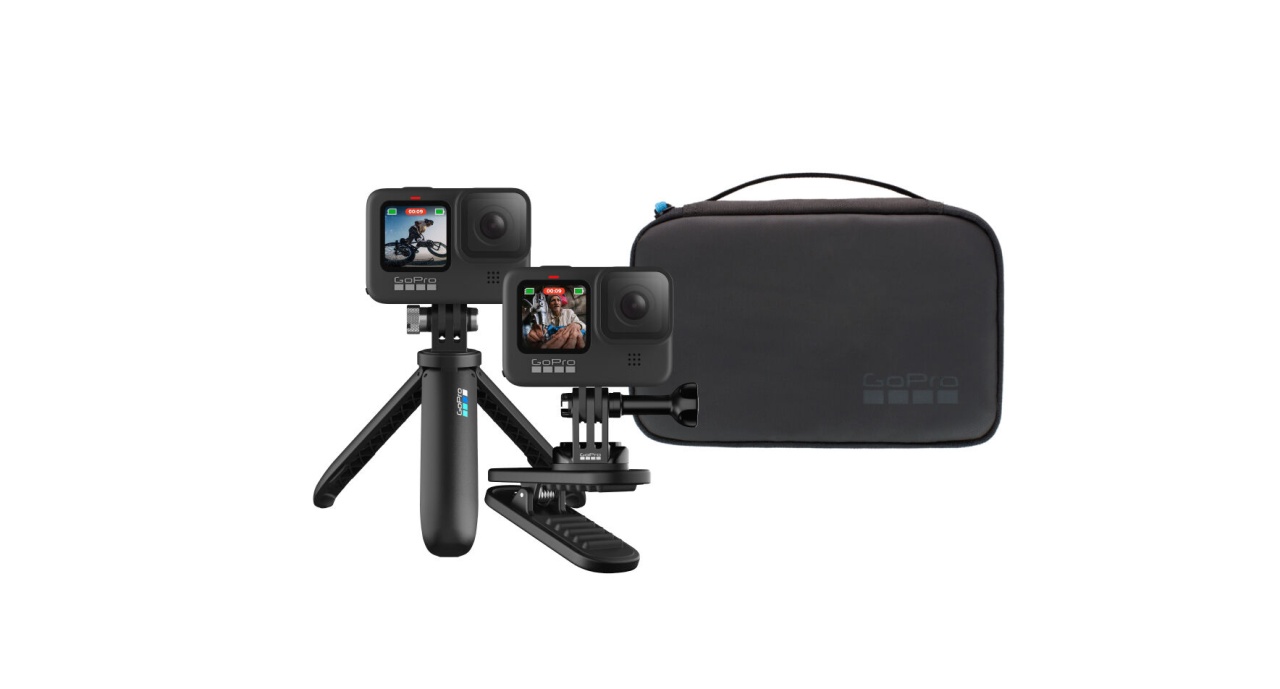 Kit Accesorii GoPro Travel, Include: 1x Shorty1x Prindere magnetica, 1x Geanta Transport