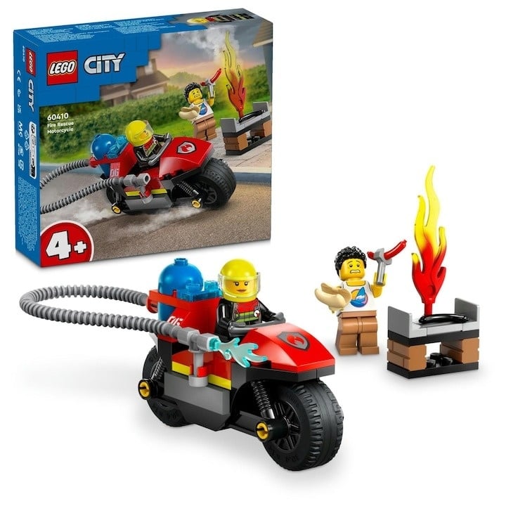 LEGO® City - Motocicleta de pompieri 60410, 57 piese - 2 | YEO