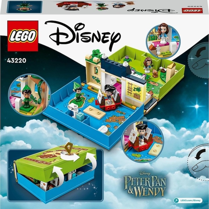 LEGO® Disney - Aventura din cartea de povesti a lui Peter Pan si a lui Wendy 43220, 111 piese