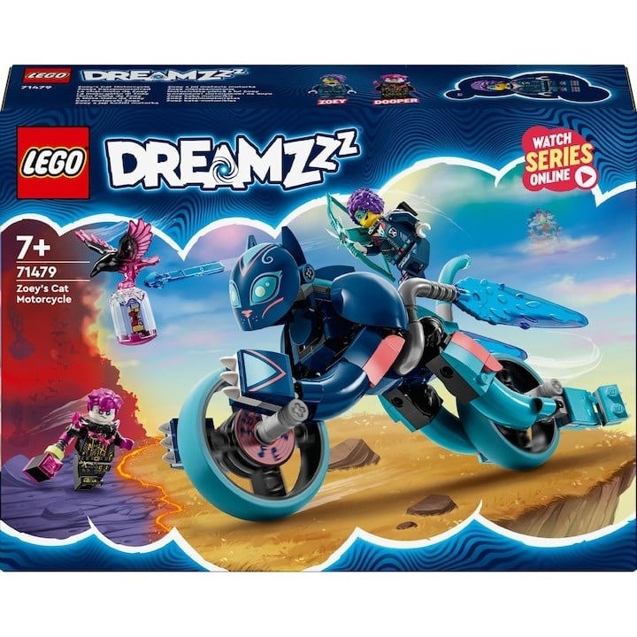 LEGO® DREAMZzz - Motocicleta-pisica a lui Zoey 71479, 226 piese