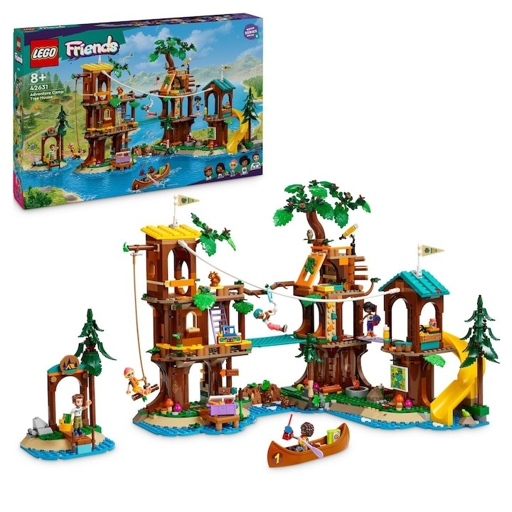 LEGO® Friends - Casa din copac din tabara de aventuri 42631, 1128 piese - 2 | YEO