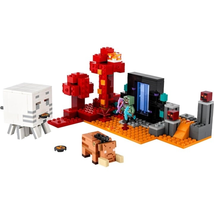 LEGO® Minecraft® - Ambuscada in portalul nether 21255, 352 piese - 1 | YEO