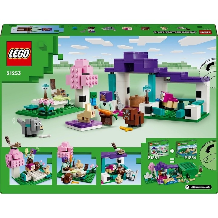 LEGO® Minecraft® - Refugiul de animale 21253, 206 piese