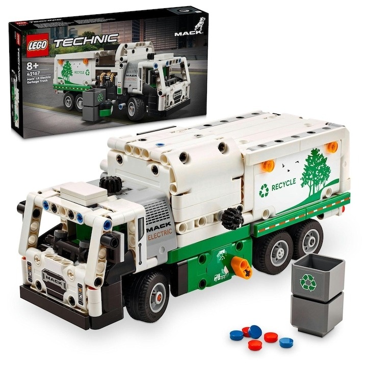 LEGO® Technic - Autogunoiera Mack® LR electric 42167, 503 piese - 3 | YEO