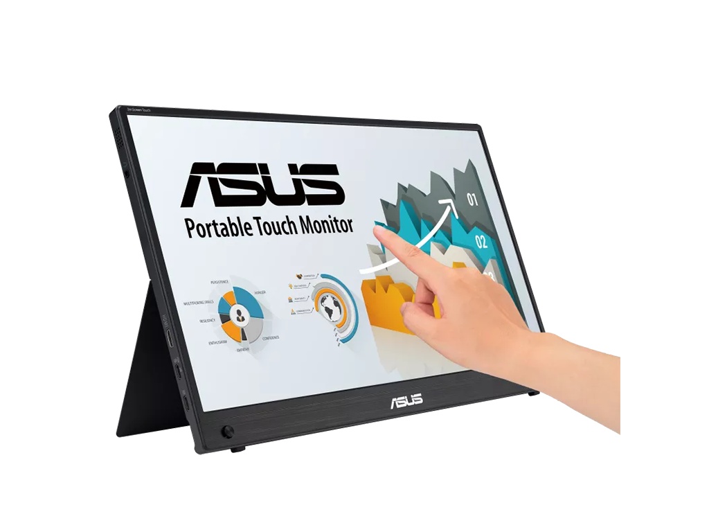 Monitor portabil ASUS ZenScreenTouch,16\'\'MB16AMTR,IPS,FHD (1920 x 1080), 10-point touch - 1 | YEO