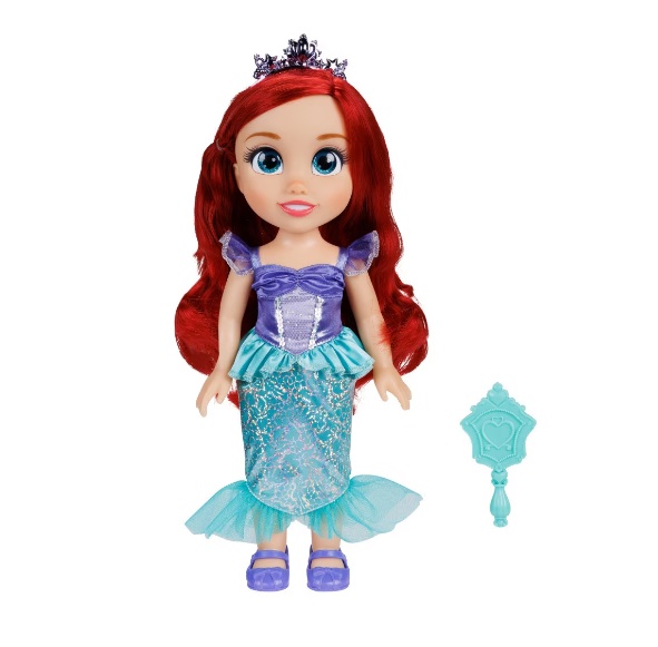 Papusa Disney Princess - Ariel, colectia Disney 100 Dresses, 38cm