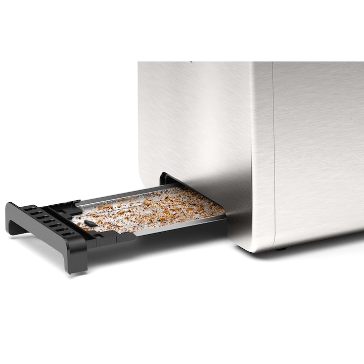 Prajitor de paine Bosch TAT3P420, 970 W, 2 felii, Argintiu/Negru - 2 | YEO