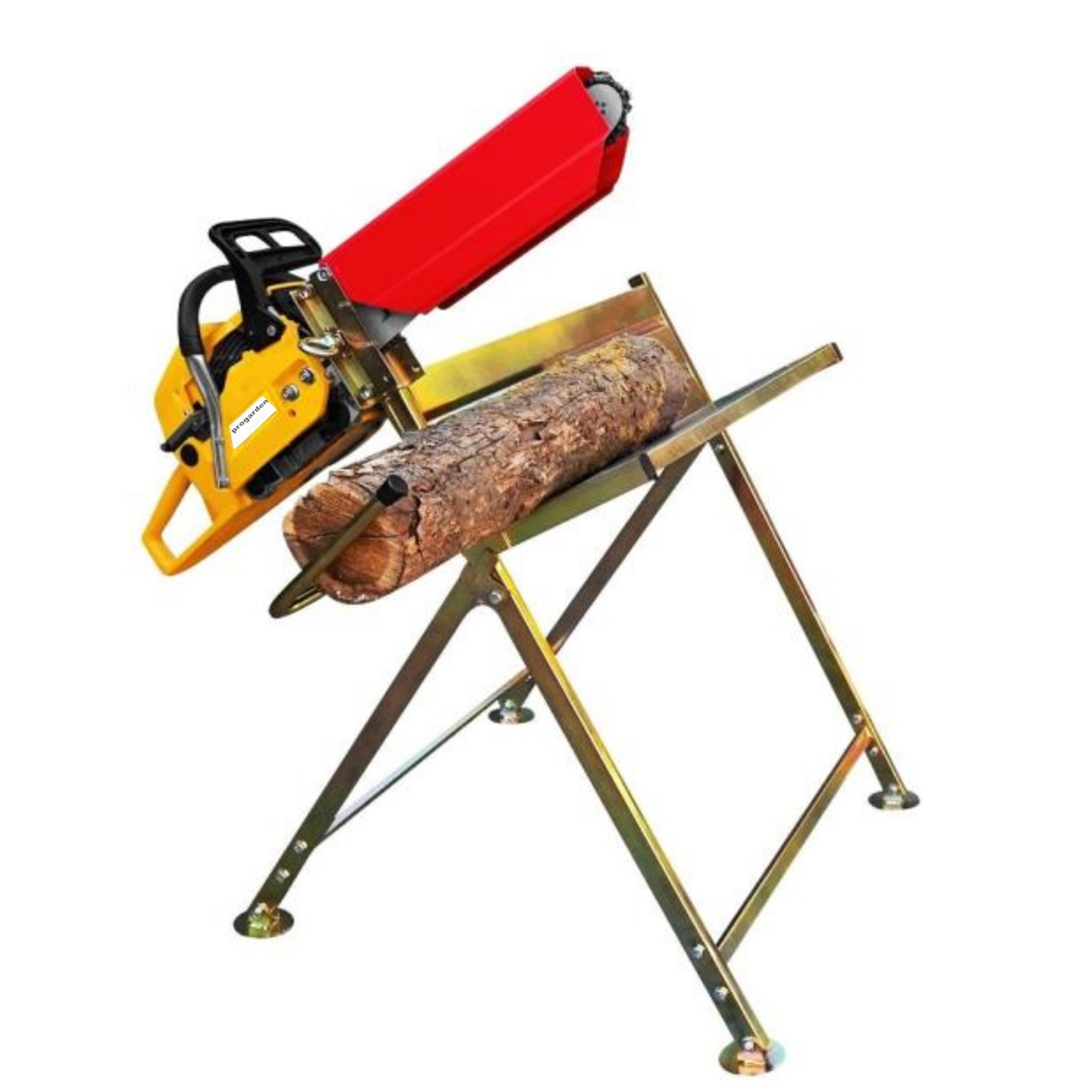 ProGARDEN MF3040P Motofierastrau 400mm, 3CP, benzina 2t, 51cmc + Capra taiat lemne cu suport + Cadou lama si lant - 2 | YEO