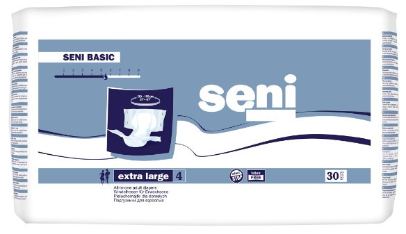 Scutece pentru adulti Seni Basic, XL, 30 buc, in Scutece Adulti Seni Basic Extra Large 4, 30 Bucati