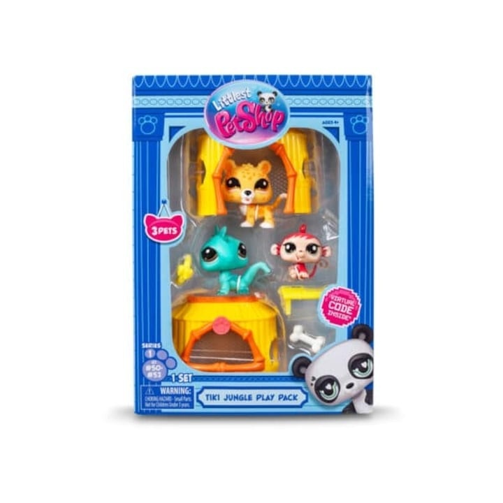 Set 3 figurine Littlest Pets Shop - Tiki Jungle