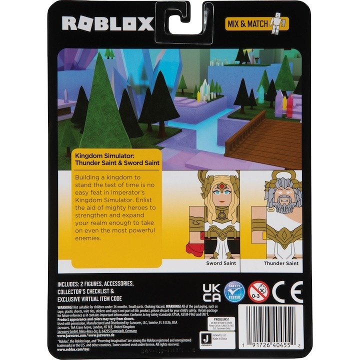 Set de joaca Roblox - Celebrity, Kingdom Simulator, Thunder Saint & Sword Saint S8 - 2 | YEO