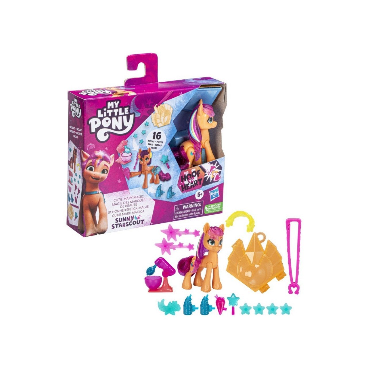 Set figurina My Little Pony Cutie Mark Magic, Sunny Starscout, 8 cm