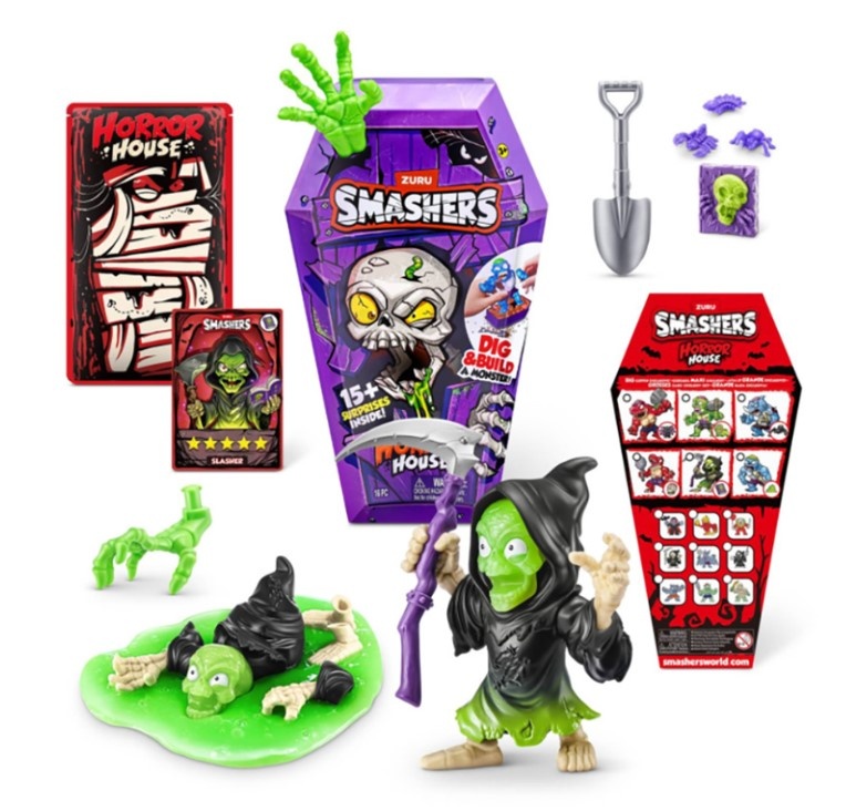 Set figurine si accesorii, Smashers, Horror House Medium, Verde - 1 | YEO